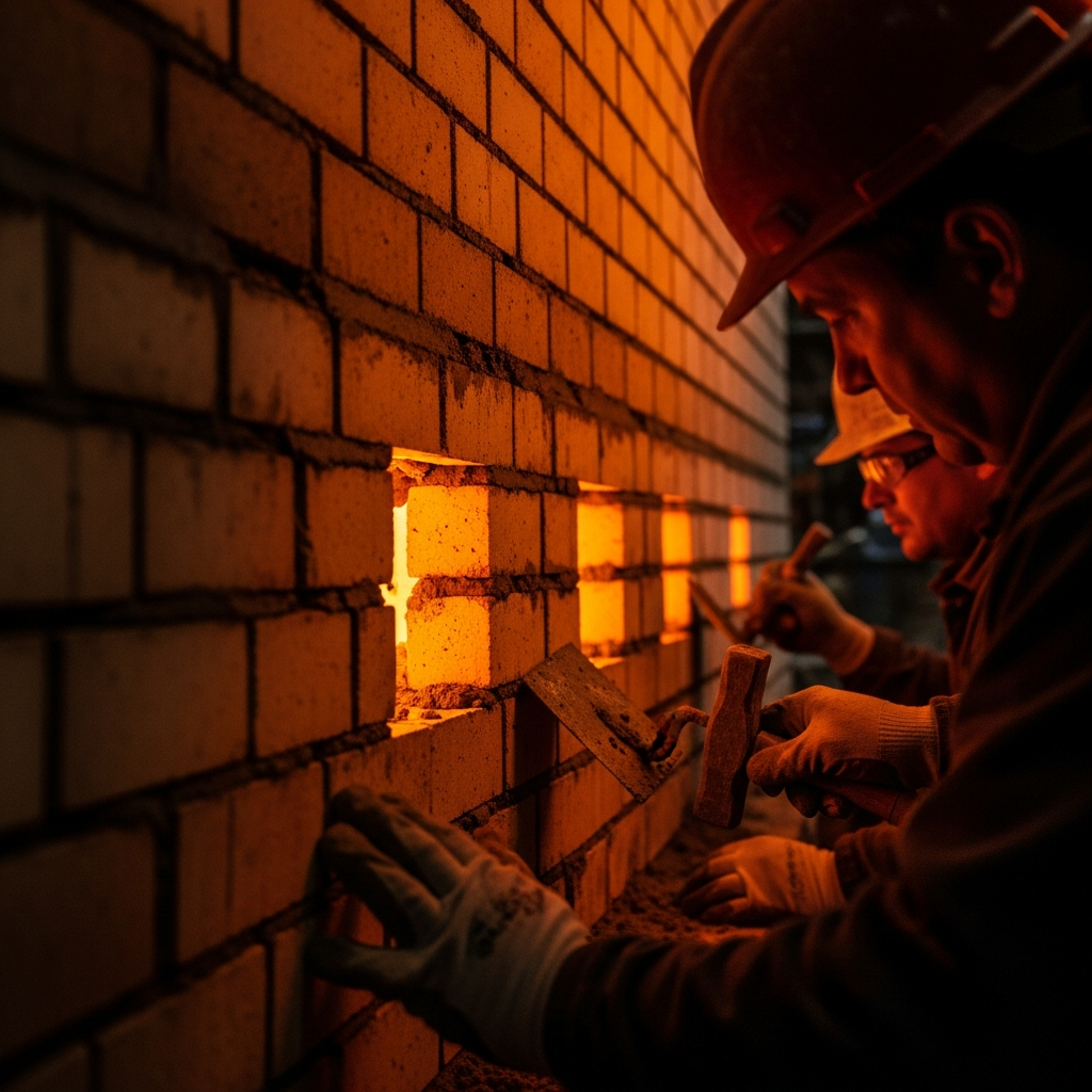 Hadde fırınında refrakter tuğla örümü uygulaması